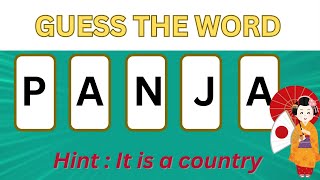 Guess the Jumble Word _ Today's challenge | Quiz confusion | Scramble Word Challenge