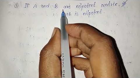 nilpotent matrices and properties #linearalgebra@pmishra7994  #nilpotentmatrix#typeofmatrices