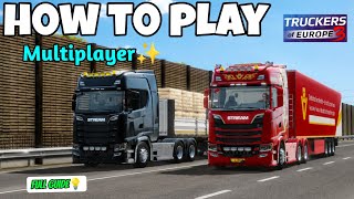 Truckers of Europe 3 New Update Released🎉 How to Play Multiplayer | Full Tutorial🔥 screenshot 2