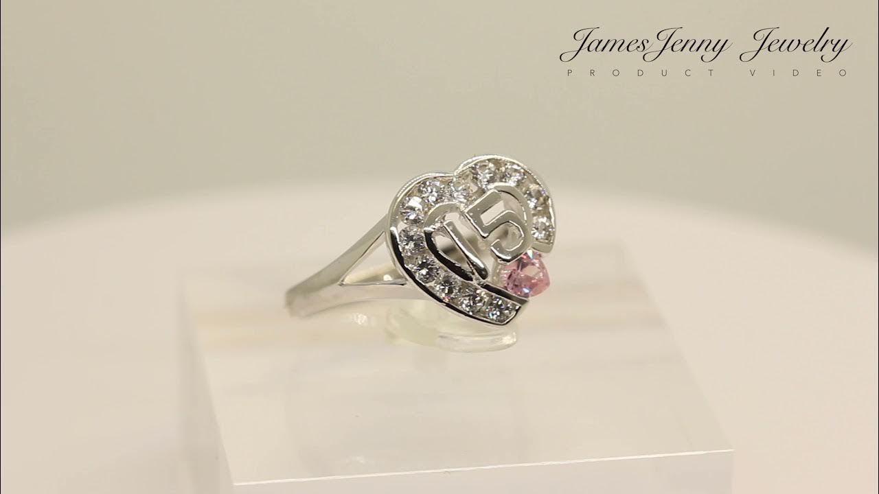 15 Anos Heart Ring by JamesJenny Jewelry 360 Video YouTube