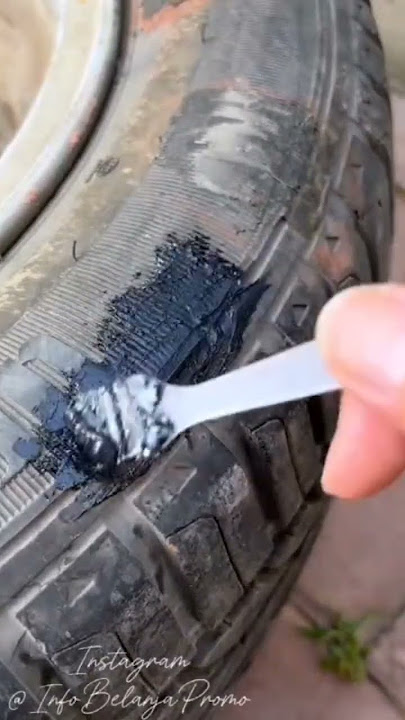 Lem Tambal Perbaikan Ban Mobil Sepeda Motor Anti Bocor / Tire Glue Repair Tambalan darurat  - Lem Ba