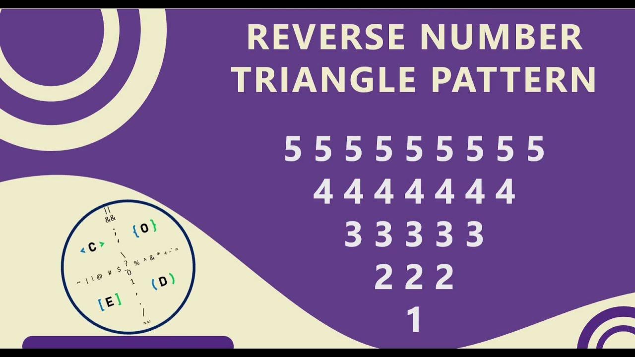 24 Number Triangle/Pyramid Pattern without any pre-defined method using ...