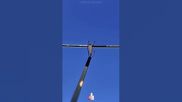 Practical method of the self - made convenient high - altitude rope - threading tool 🪢🛠️🚀