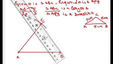10th Geom construction of similar triangles  with common vertex Eg no 2