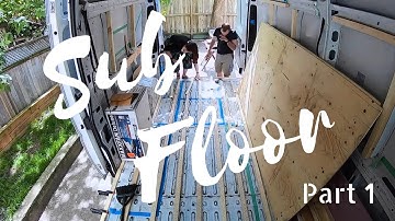 SUB FLOOR PART 1 - Support frame and plywood - Promaster Van Build #7