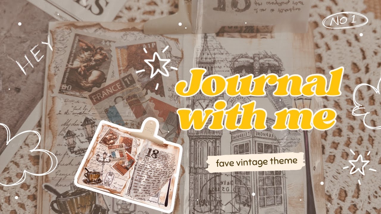 ASMR | Piecing together my favorite theme—old stamps, warm tones, and all the cozy retro feels|#fyp 