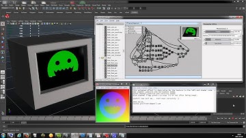 Animated Monitor Sweep through realtime shader in Maya
