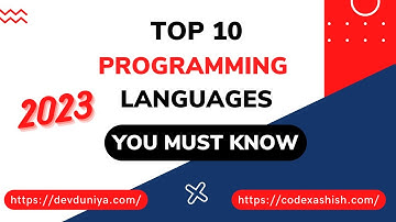 Top 10 Programming Languages 2023 | Best Programming Languages in 2023 | Programming Languages