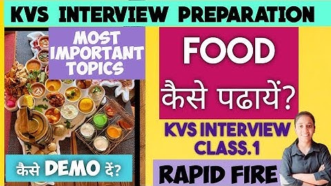 kvs interview preparation|food🍛|demo teaching👈|#kvs #kvs_prt #demoteaching #interview #kvsinterview