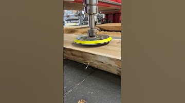 Live edge Slab Sanding