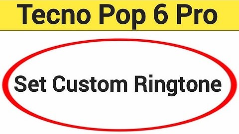 How to set custom ringtone, Tecno Pop 6 Pro me song ringtone Kaise lagaya