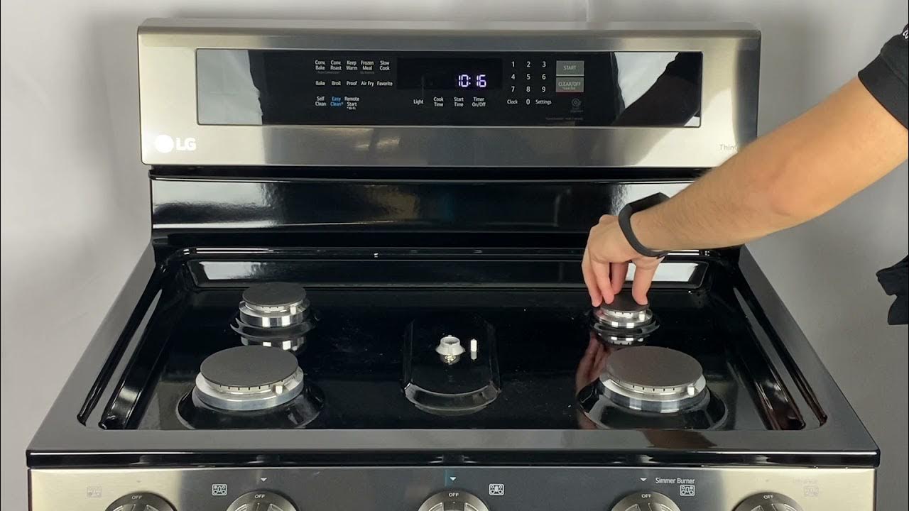 How to clean LG Gas Range (cooktop) YouTube