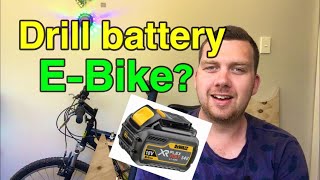 Ebike powered by my extra drill battery.