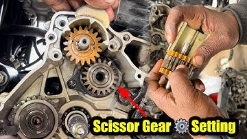 सीजर गियर सेटिंग | How To Set Scissor gear  Bajaj Pulsar Bike | 125 cc 150 | QASIM AUTO