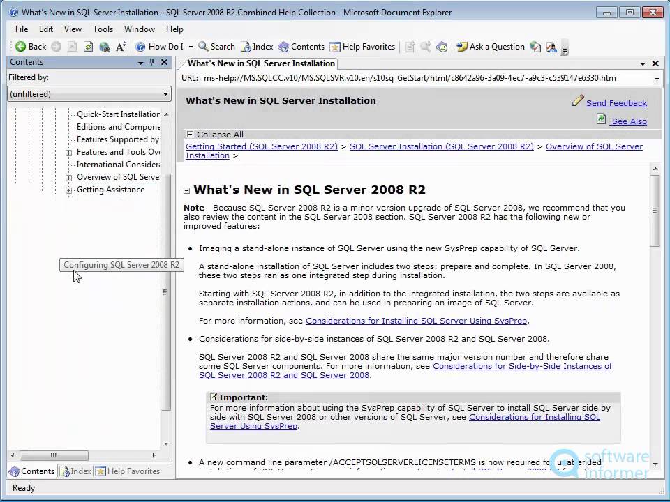 Microsoft SQL Server 2008 R2 Books Online demonstration - YouTube