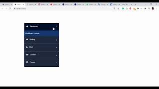 Create vertical menu using HTML, CSS, and Javascript