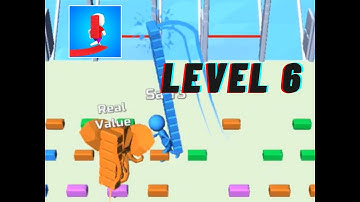 Bridge Race - Gameplay walkthrough (Levels 6)