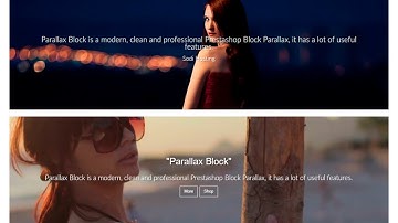 Parallax Block Prestashop Module