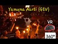 Yamuna aarti by sachinandan prabhu  govardhan eco village gev iskcon in 360 vr