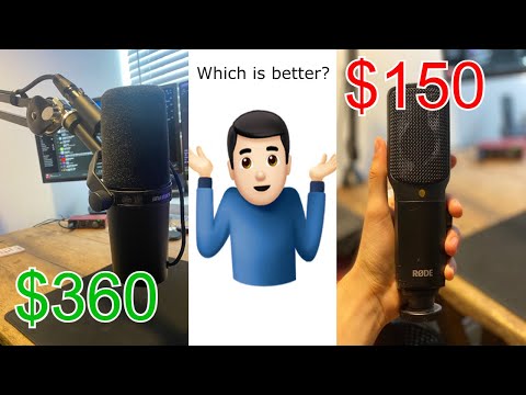 $360 vs $150 microphone [Shure SM7b vs Rode NT-USB]
