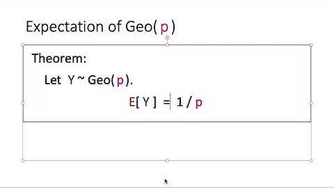 Lecture05-2:  Geometric Random Variable and Conditional Expectation