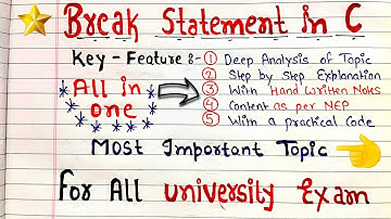 Break Statement in C Programming |C Tutorial for beginners | Code Hacker