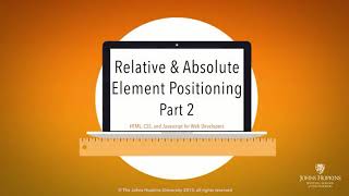 Lecture 22, part 2: Relative & Absolute Element Positioning