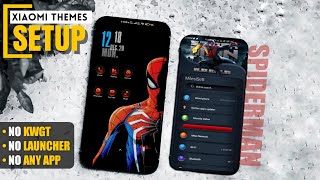 Spiderman Customisation Without Kwgt / Without Any Launcher | MIUI Themes Setup | Techofalam screenshot 1