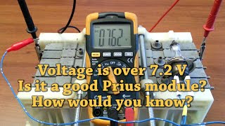 Prius Individual Module Testing with Voltmeter for Dummies  OCV vs CCV