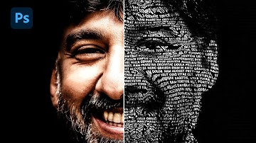 Text Portrait effect - Photoshop Tutorial