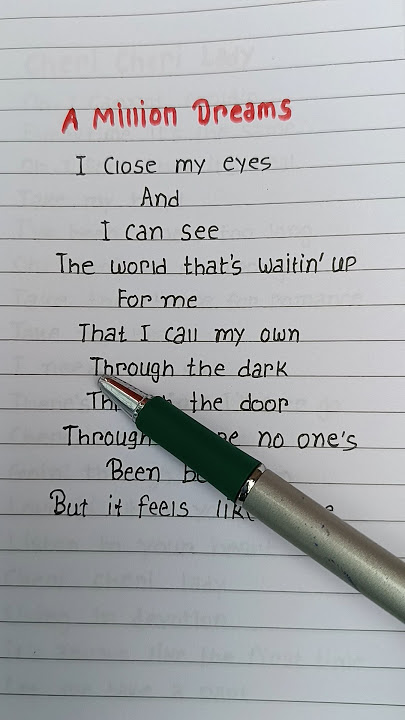 The Greatest Showman ~ A Million Dreams Song [Lyrics]#showman #million #dreams #lyrics #trend #viral