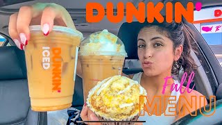NEW Dunkin’ Fall Menu 🍁 - PSL, Nutty Pumpkin, Maple Bacon Breakfast Sandwich + more! 🎃