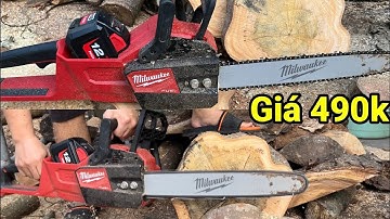 Máy Cưa Xích Cưa Gỗ Xài Pin 18V Động Cơ Không Chổi Than Giá Rẽ