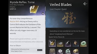 Learning Riptide Reflex Buff Inner Way - Veiled Blades Lost Chapter Where Winds Meet