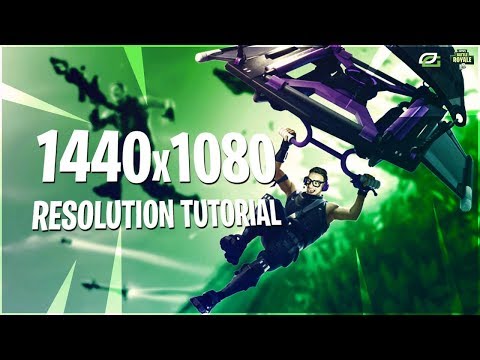 Fortnite Stretched Resolution Tutorial 1440x1080 Fortnite Tips Youtube