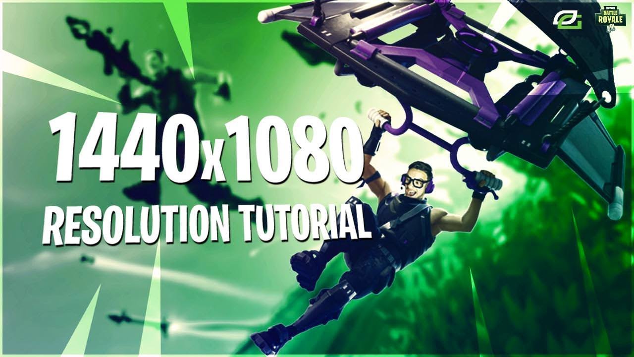 Fortnite Stretched Resolution Tutorial 1440x1080 Fortnite Tips Youtube