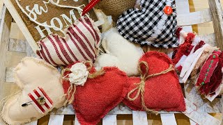 2 DIY VALENTINES DAY FARMHOUSE DECOR - Hearts & Garland (80)