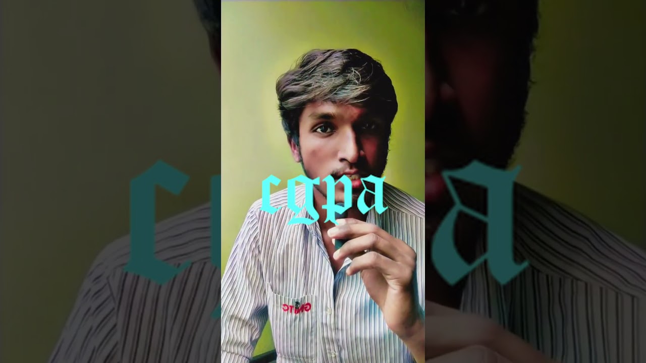how i managed to score a decent CGPA without studying#vinaykumar