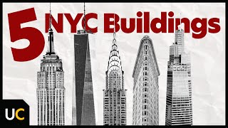 5 Buildings of New York&#39;s Skyline (Empire State, One World, Chrysler, Flatiron, One Vanderbilt)