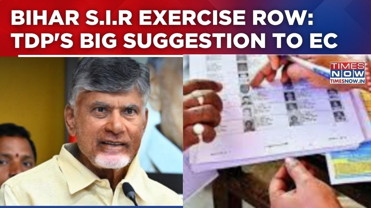 NDA Ally TDP's Big Suggestion To E.C On Bihar S.I.R Exercise: 'Purpose Must Be Clearly Defined...'