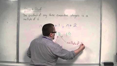 OCR MEI Core 3 8.05 Direct Proof Example 1 - Constructing a Logical Argument