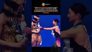Kaori Sakamoto's gesture toward Alysa Liu that touched everyone at the ceremony