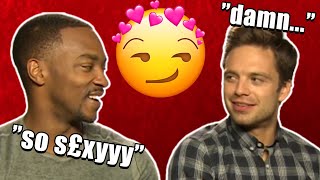 anthony mackie and sebastian stan flirting for 12 minutes straight