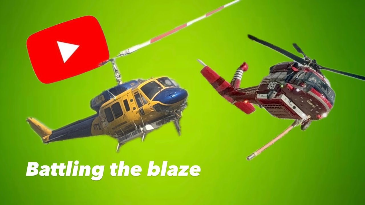 Helicopters vs bushfire, Western Australia PURE SOUND! 