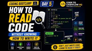 How to read code output without knowing how to write it | BootCamp #Day 5