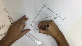 How to draw a house cross section - architectural drafting lecture