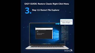 Restore the Classic Right-Click.  Menu#technology  #techfix #windows  #tutorial