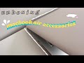 unboxing macbook accessories 💻 webcam cover 👀 mini laptop/desk cleaner | minimalist aesthetic ☁️✨