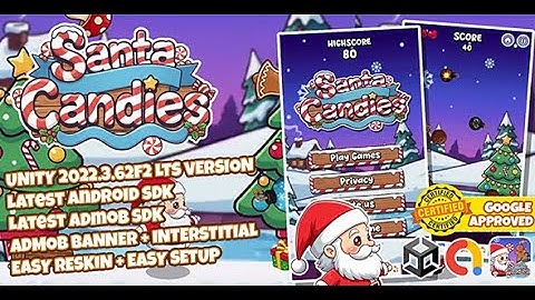 FULL GAME SOURCE CODE! Santa Clicker Unity 2022 with Admob Integration - Ready to Publish