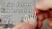 How to Adjust a Watch Bracelet - Seiko Pin & Collar - YouTube